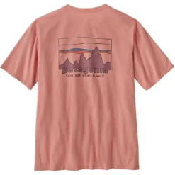 Patagonia '73 Skyline Organic Tee - Sunfade Pink -Ski Promotional Store 73 skyline organic tee sunfade pink p9512 40164 image