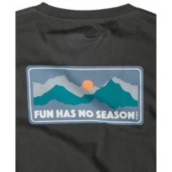KAVU All The Fun T-Shirt - Black Licorice -Ski Promotional Store all the fun t shirt black licorice p9404 38851 image