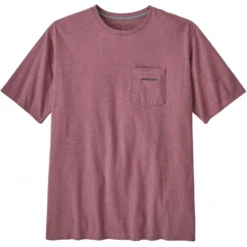 Patagonia Boardshort Logo Pocket Responsibili-Tee® - Evening Mauve