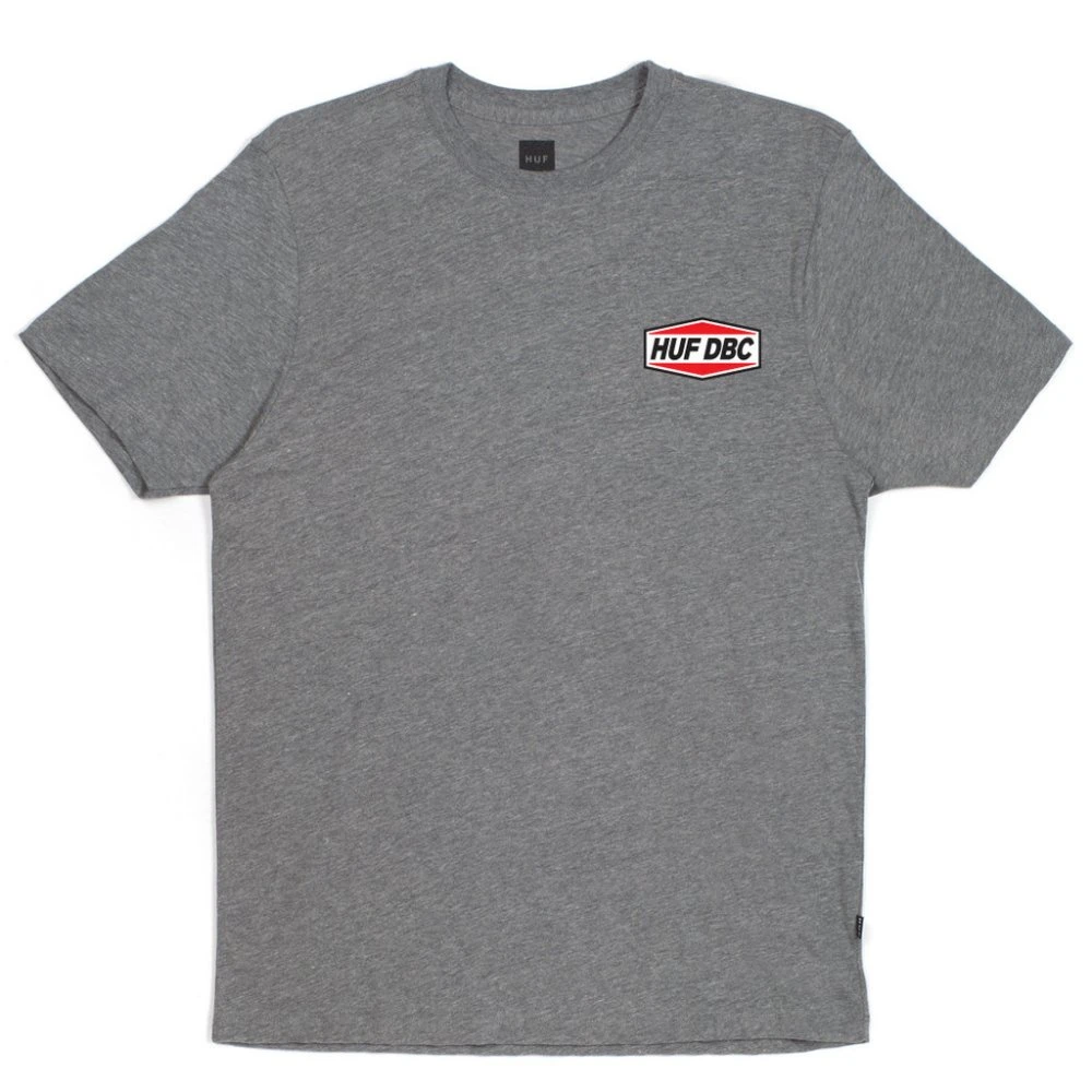 HUF Fuel Tee Heather Grey 1 HUF Fuel Tee Heather Grey