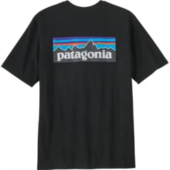 Patagonia P-6 Logo Responsibili-Tee® - Black -Ski Promotional Store p 6 logo responsibili tee black p9521 40223 image
