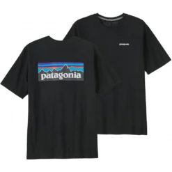 Patagonia P-6 Logo Responsibili-Tee® - Black -Ski Promotional Store p 6 logo responsibili tee black p9521 40224 image