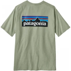 Patagonia P-6 Logo Responsibili-Tee® - Salvia Green -Ski Promotional Store p 6 logo responsibili tee salvia green p9520 40216 image