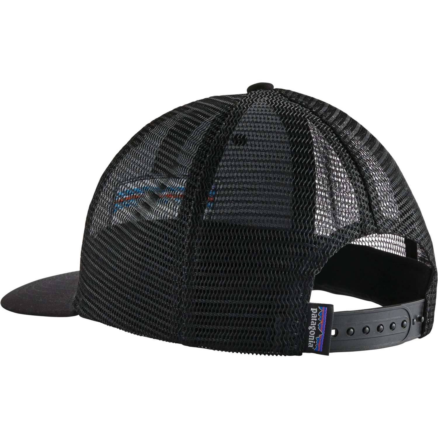 Patagonia P-6 Logo Trucker Hat - Black 2 Patagonia P-6 Logo Trucker Hat - Black - Image 2