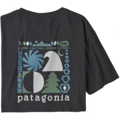 Patagonia Spirited Seasons Organic Tee - Ink Black -Ski Promotional Store spirited seasons organic tee ink black p9516 40192 image