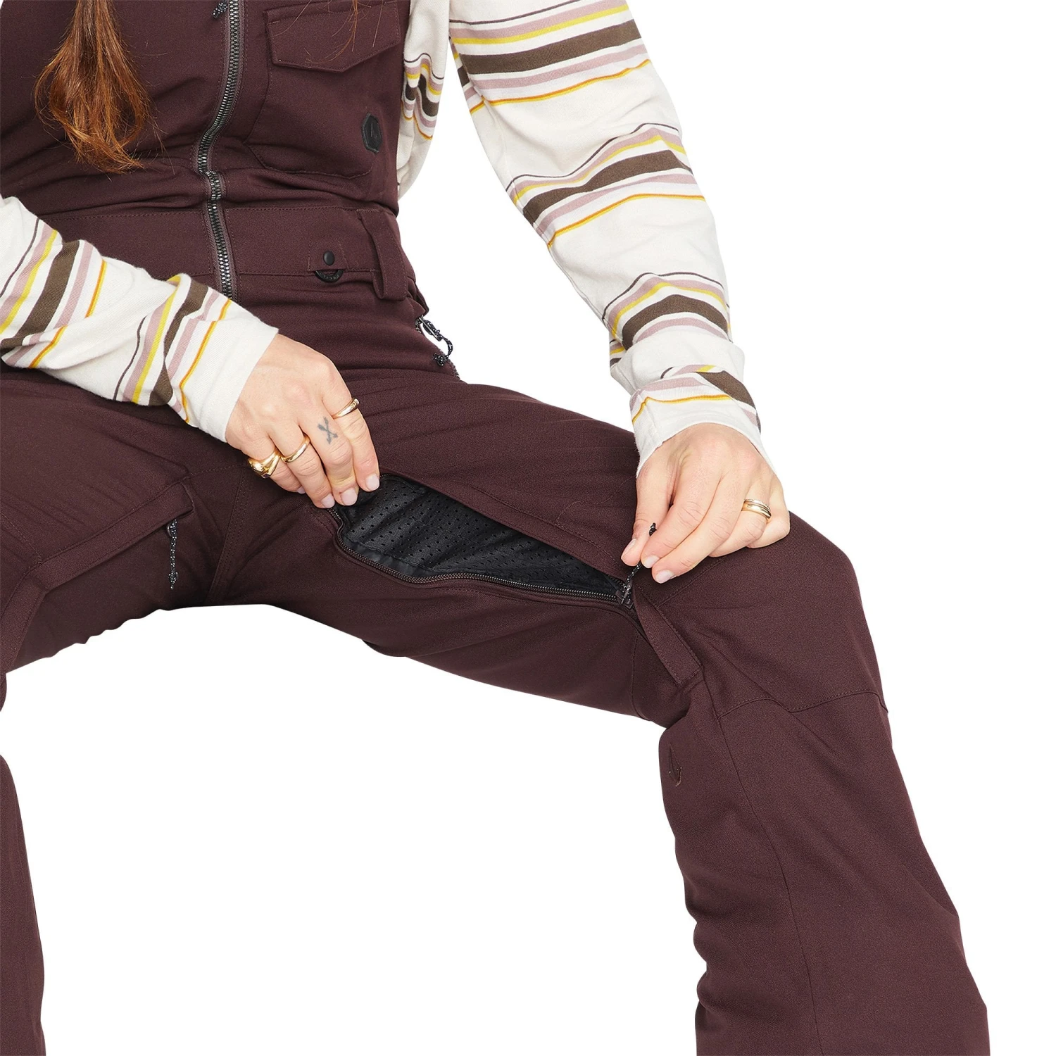 Volcom Women's Swift Bib Snowboard Pants 4 Volcom Women's Swift Bib Snowboard Pants - Image 4